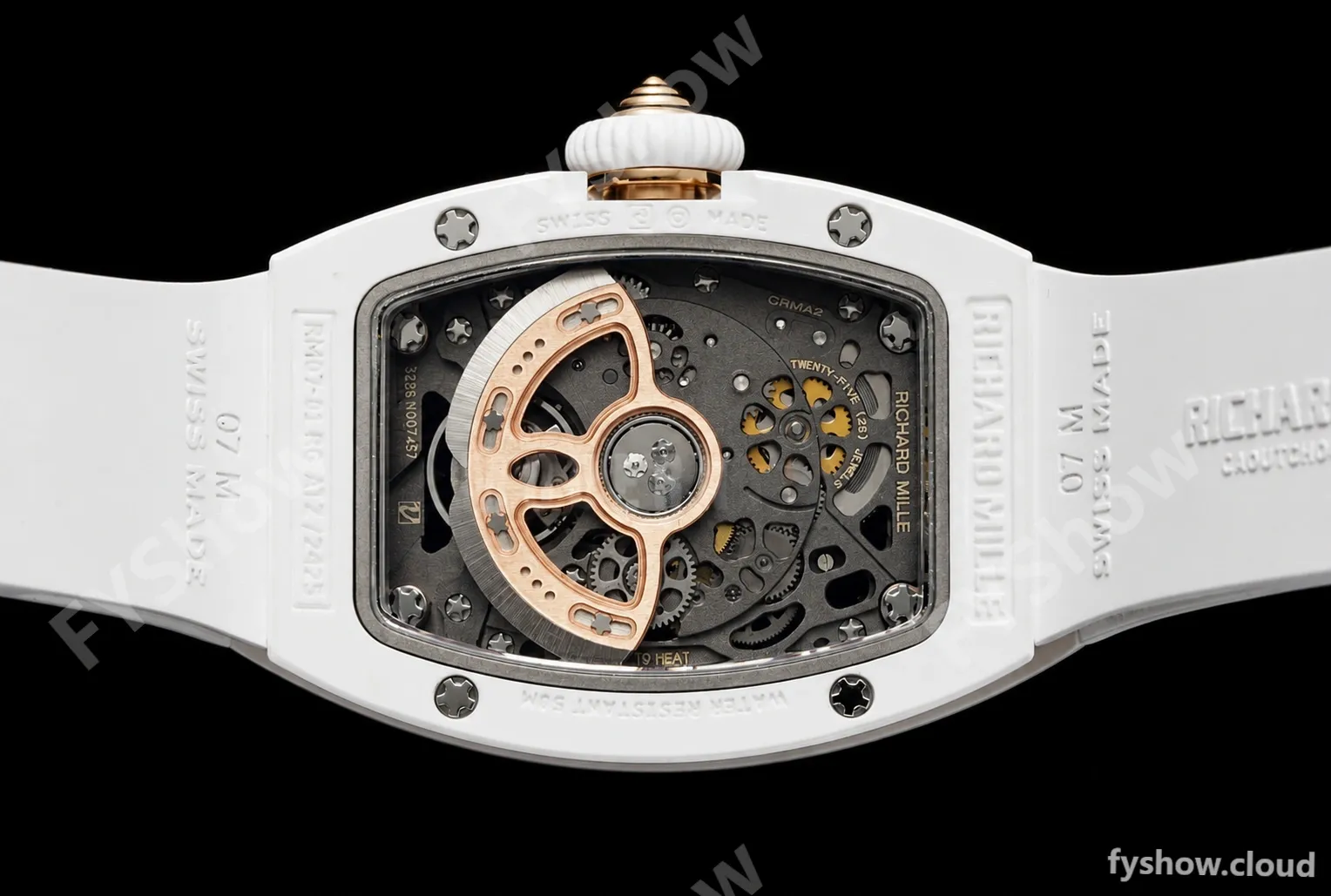 Richard Mille - RM07-01 White Ceramic CER/RU White Onyx ZF Asian CRMA2 - Image 3