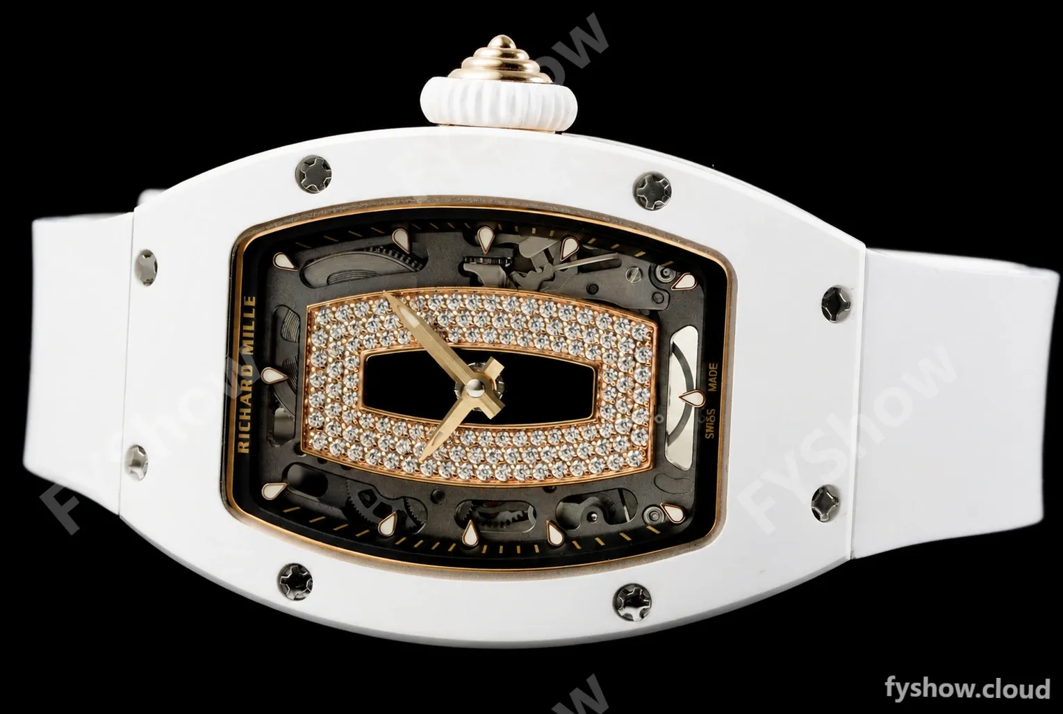 Richard Mille - RM07-01 White Ceramic CER/RU Black Onyx ZF Asian CRMA2 - Image 16
