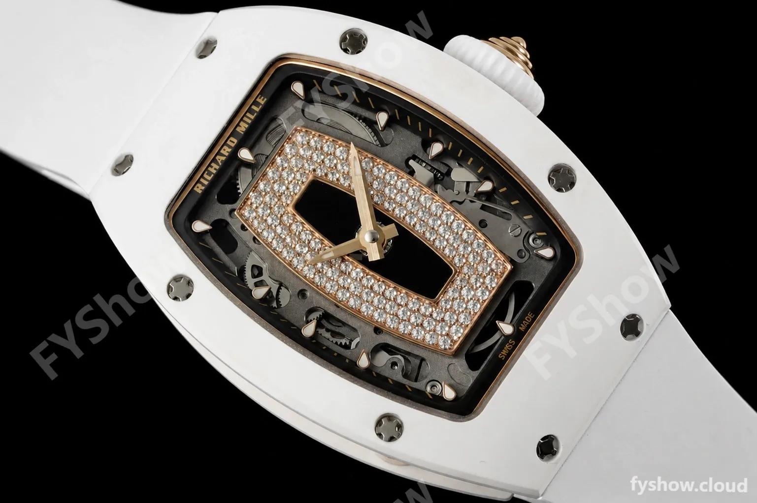 Richard Mille - RM07-01 White Ceramic CER/RU Black Onyx ZF Asian CRMA2 - Image 18