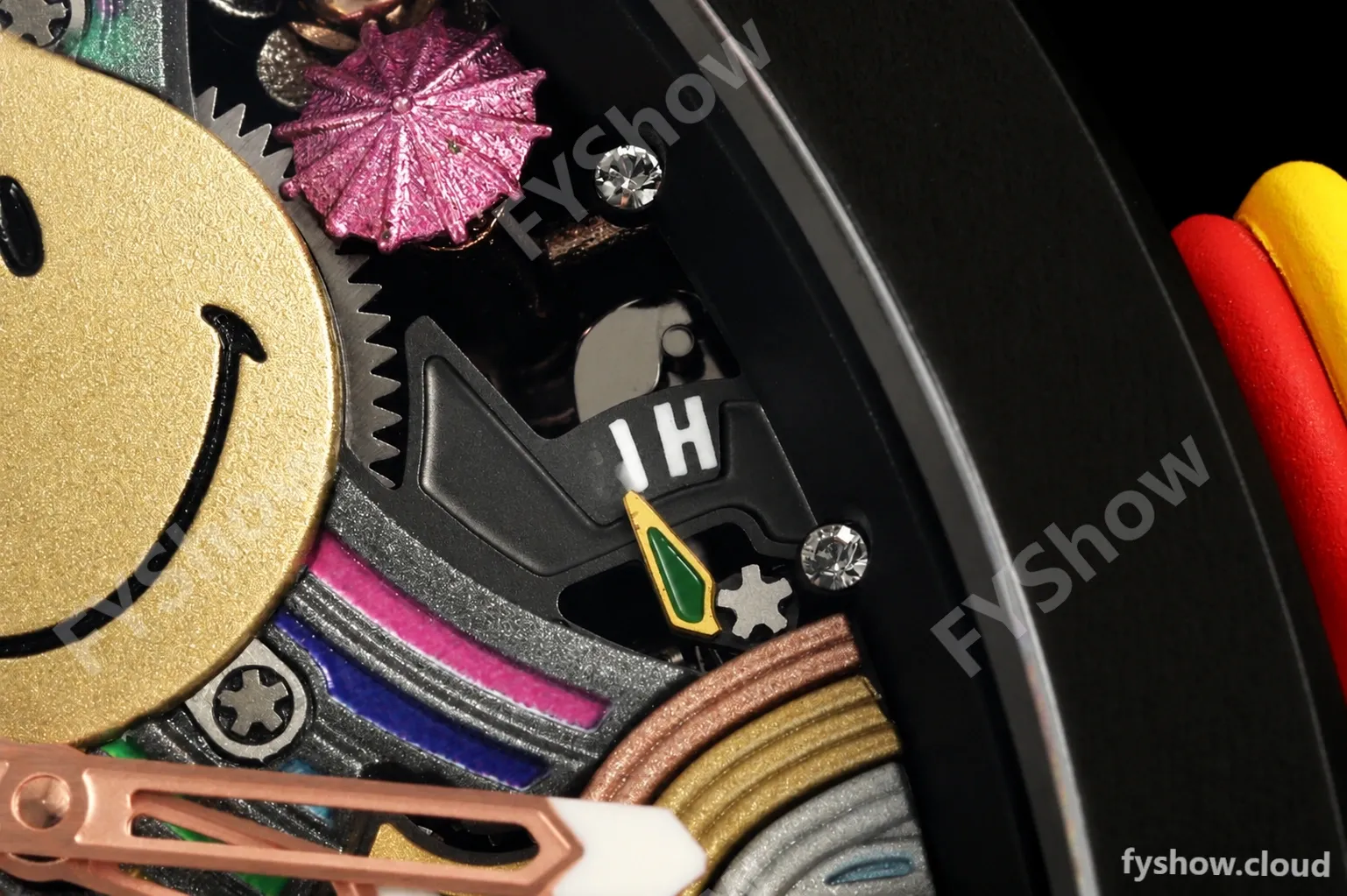 Richard Mille - RM88 Smiley Black Ceramic Velcro Yellow Nylon Strap Skeleton Dial RMF Tourbillon - Image 17
