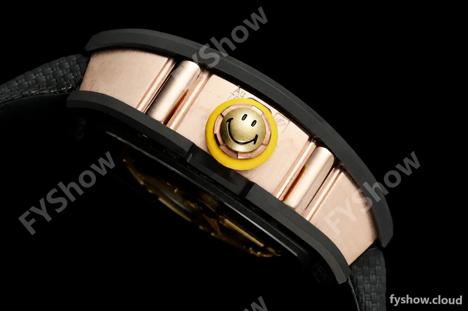 Richard Mille - RM88 Smiley Black Ceramic Velcro Black Nylon Strap Skeleton Dial RMF Tourbillon - Image 4