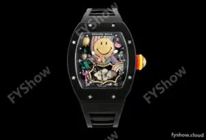Richard Mille - RM88 Smiley Black Ceramic Black Rubber Strap Skeleton Dial RMF Tourbillon