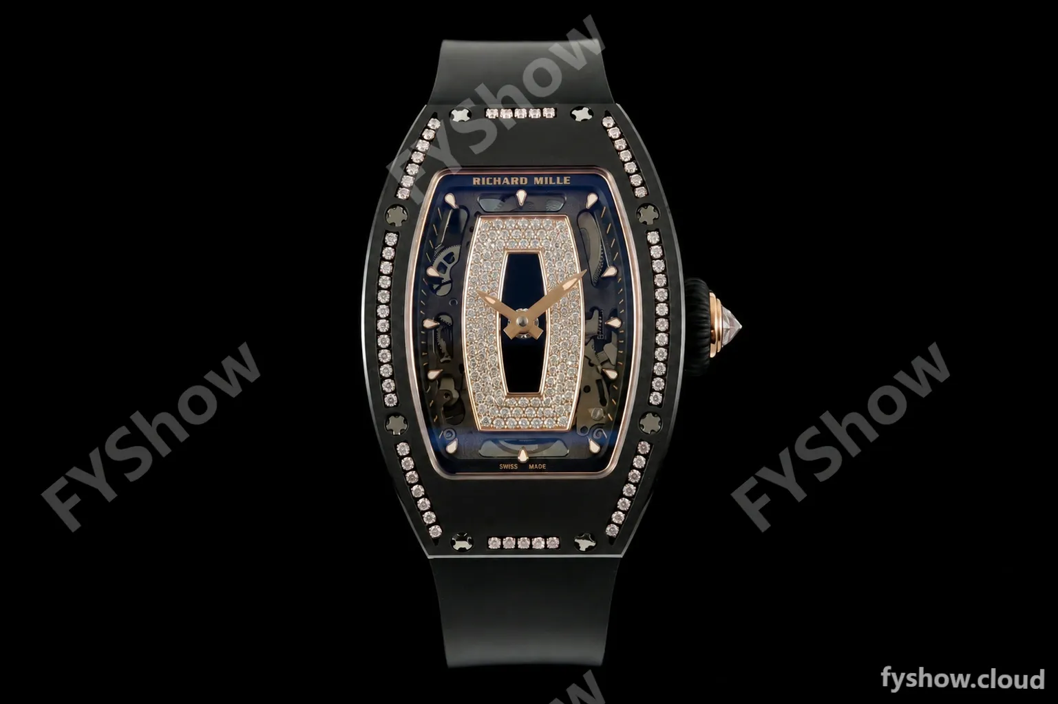 Richard Mille - RM07-01 Black Ceramic CER/DIA/RU Black Onyx ZF Asian CRMA2
