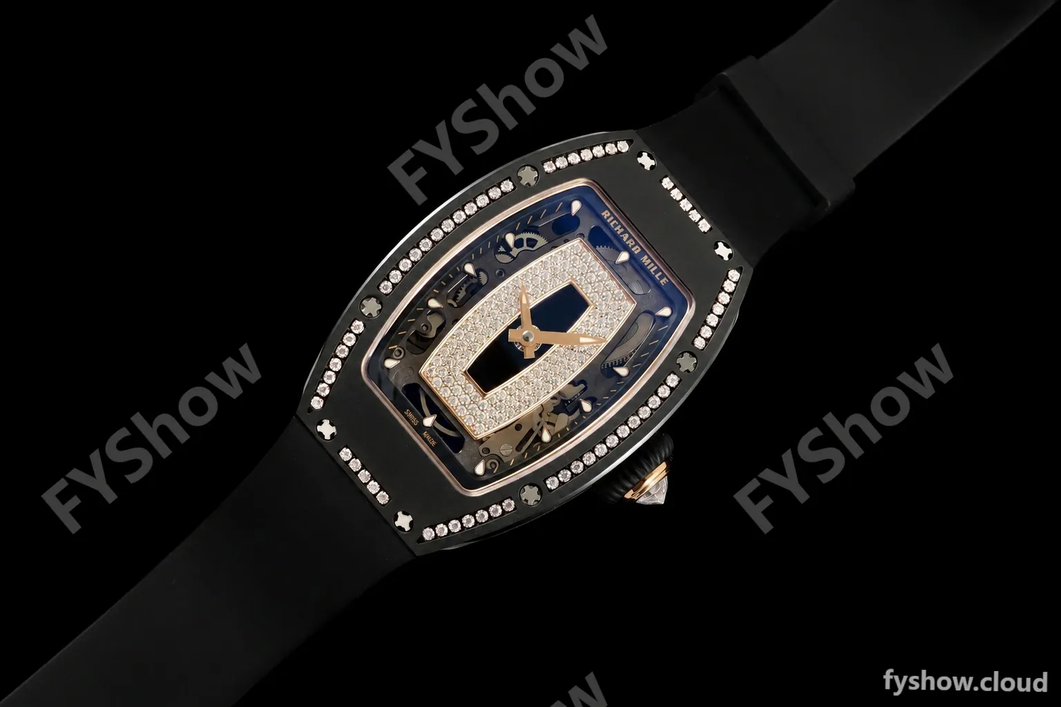 Richard Mille - RM07-01 Black Ceramic CER/DIA/RU Black Onyx ZF Asian CRMA2 - Image 19