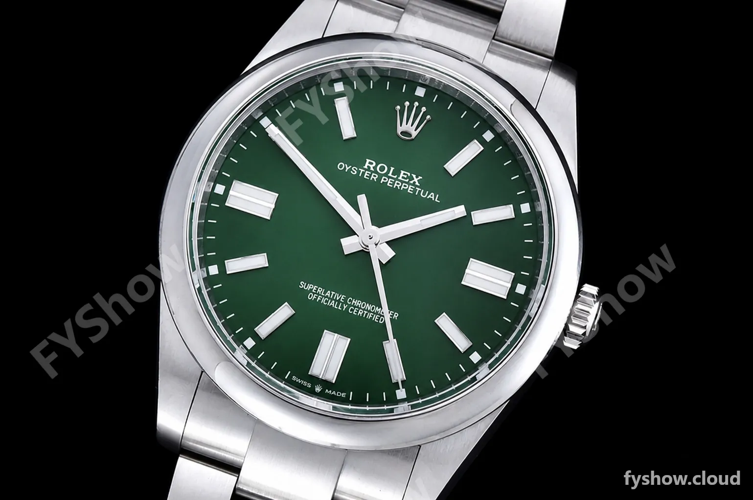 Rolex - Oyster Pert 41mm 124300 Oys SS/SS Green VSF VS3235 - Image 4