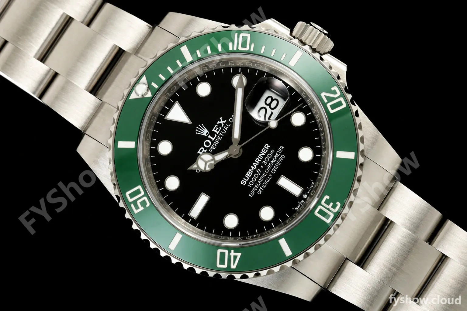 Rolex - Submariner 126610LV Kermit 904L 41mm SS/SS Black QF DD3235 Free Sprung - Image 2