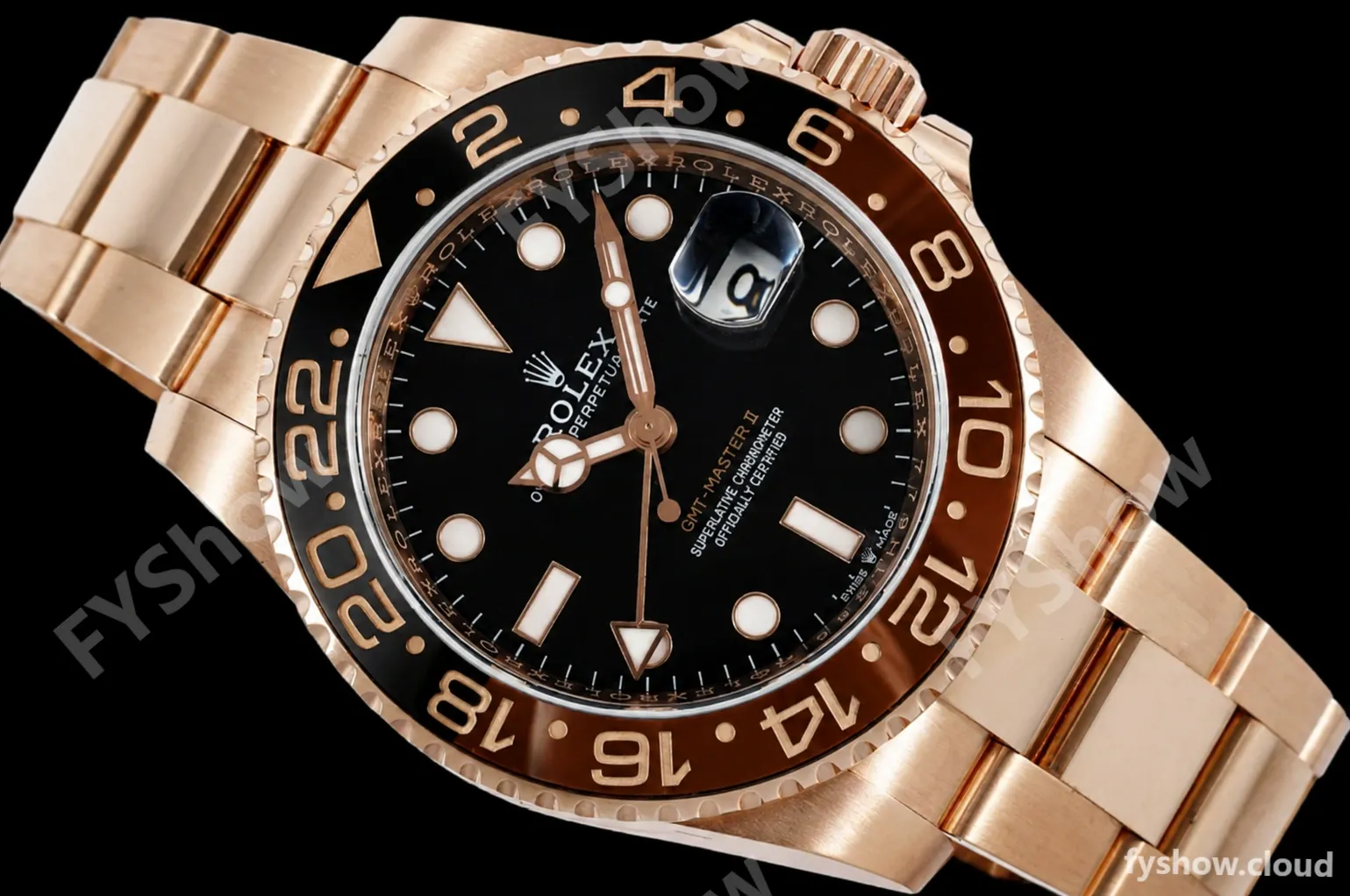 Rolex - GMT II 126715CHNR 904L Wrp RG/RG Black KF VR3186 CHS - Image 11