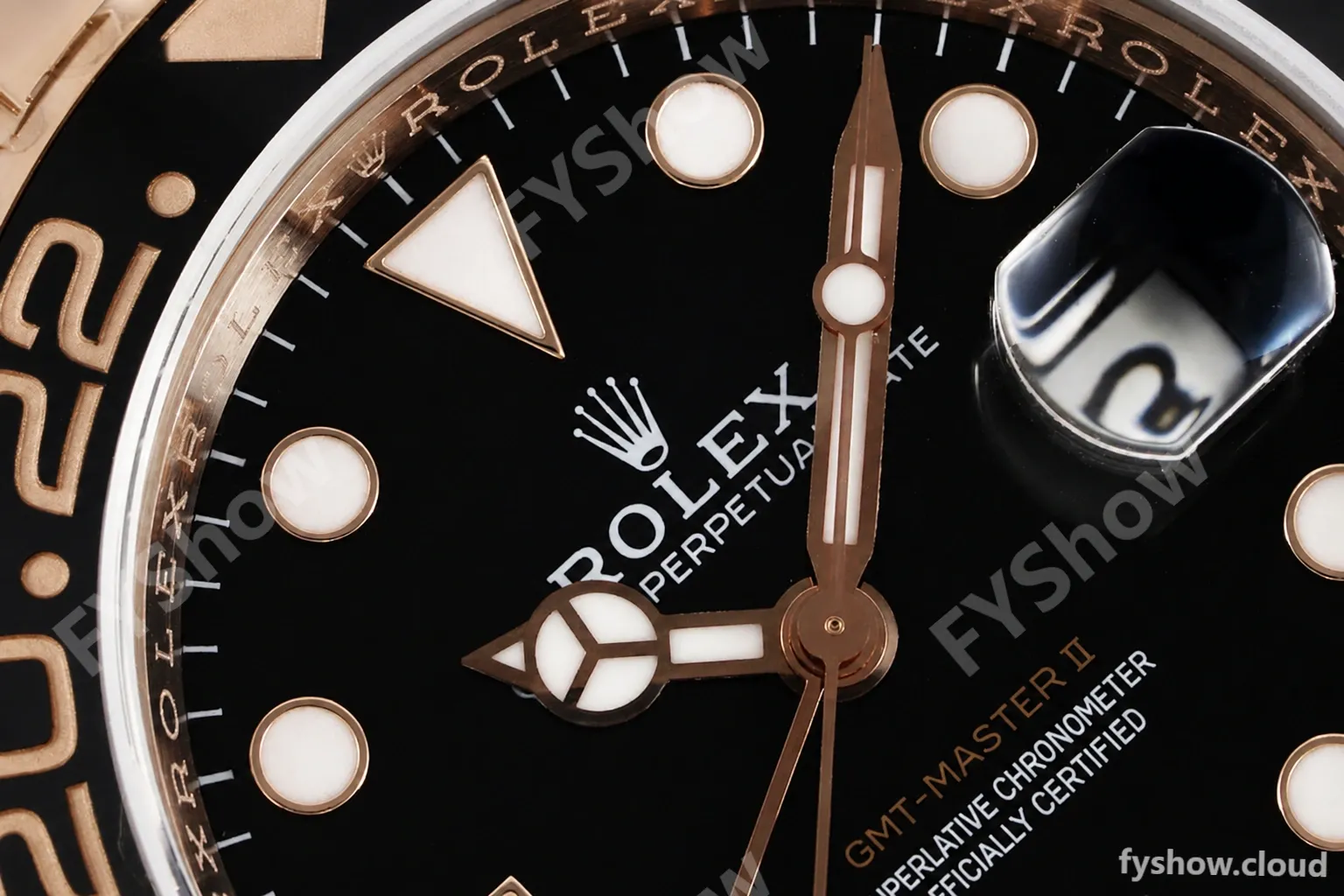 Rolex - GMT II 126715CHNR 904L Wrp RG/RG Black KF VR3186 CHS - Image 12