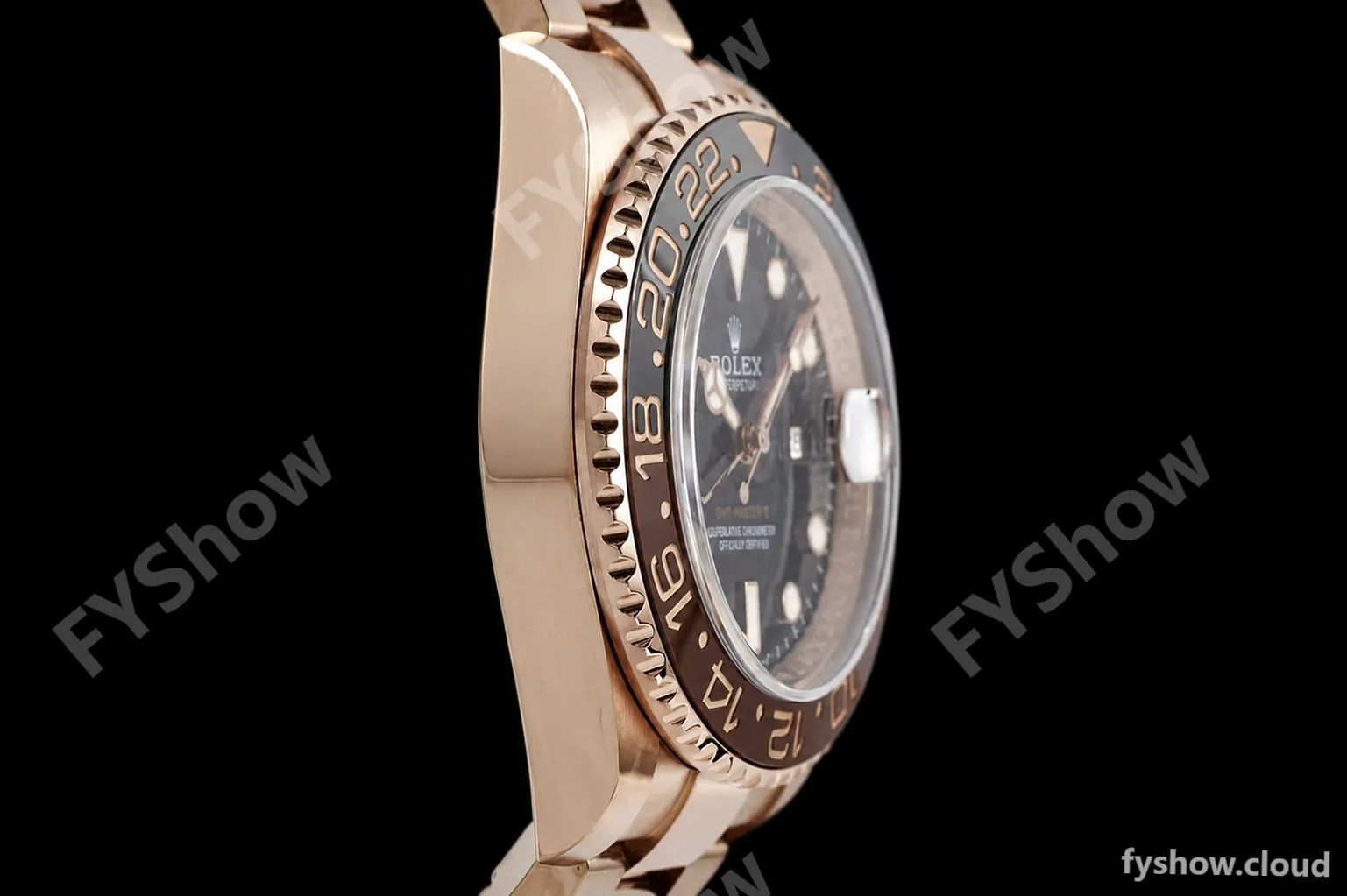 Rolex - GMT II 126715CHNR 904L Wrp RG/RG Black KF VR3186 CHS - Image 15
