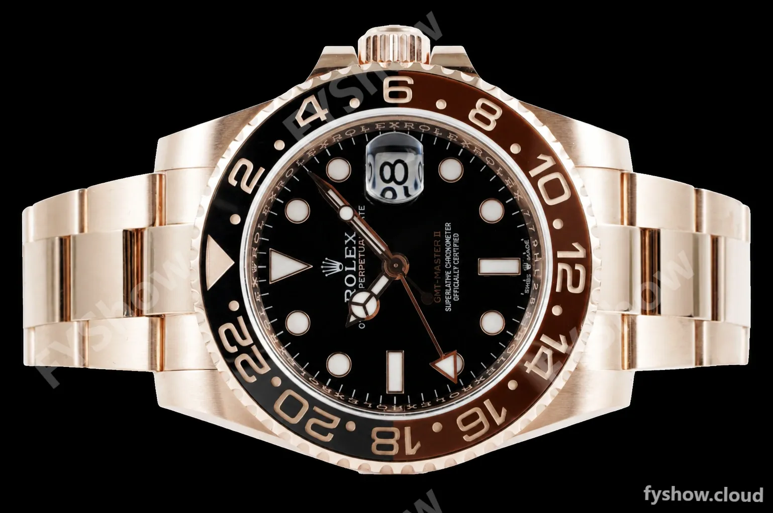 Rolex - GMT II 126715CHNR 904L Wrp RG/RG Black KF VR3186 CHS - Image 16