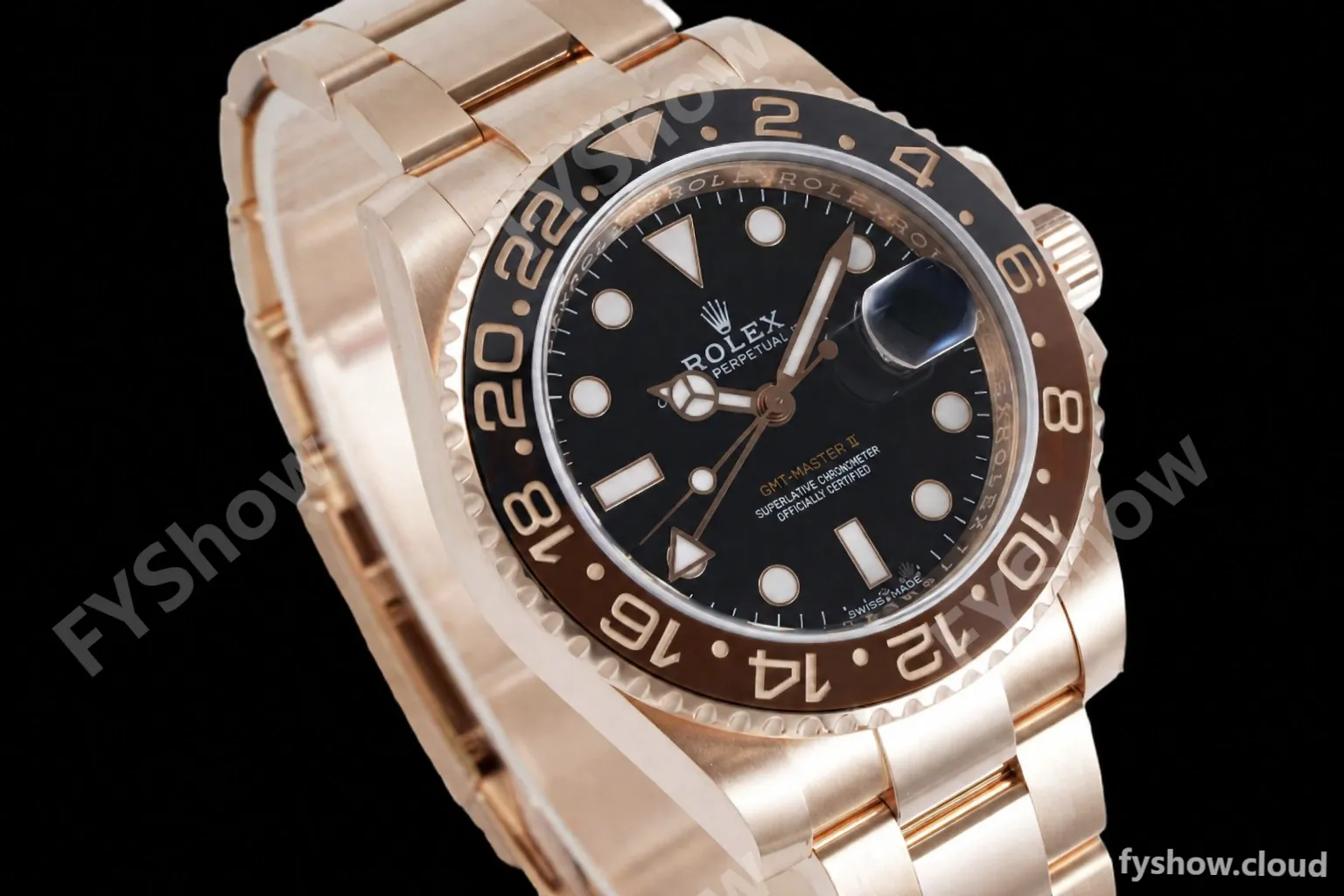 Rolex - GMT II 126715CHNR 904L Wrp RG/RG Black KF VR3186 CHS - Image 2