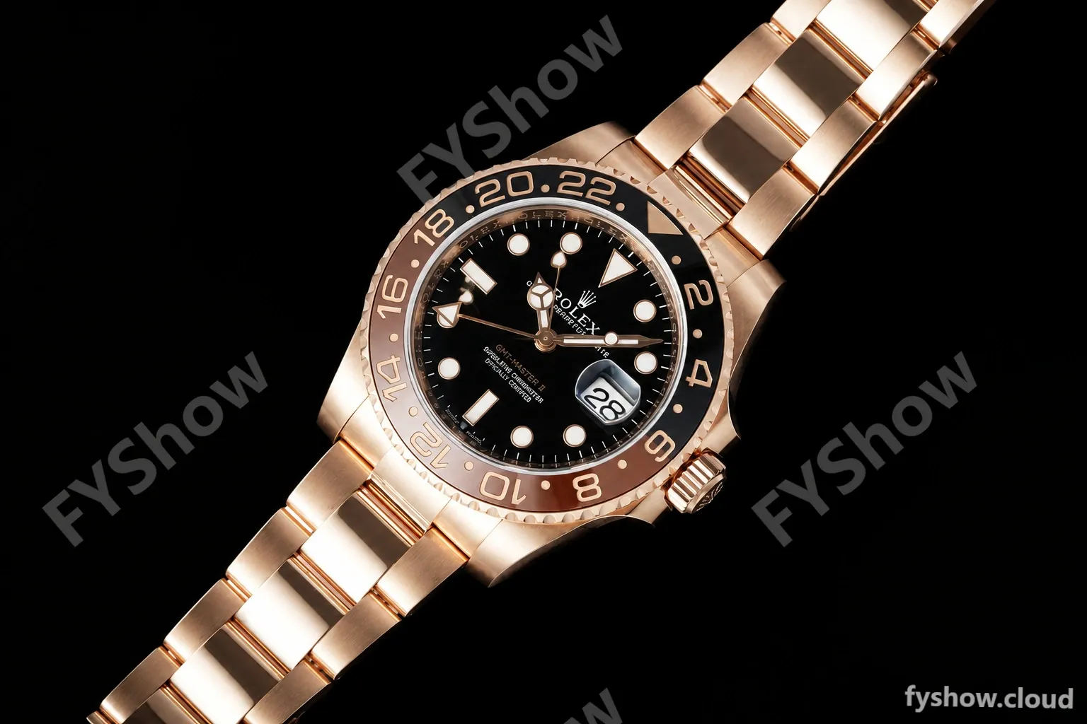 Rolex - GMT II 126715CHNR 904L Wrp RG/RG Black KF VR3186 CHS - Image 20