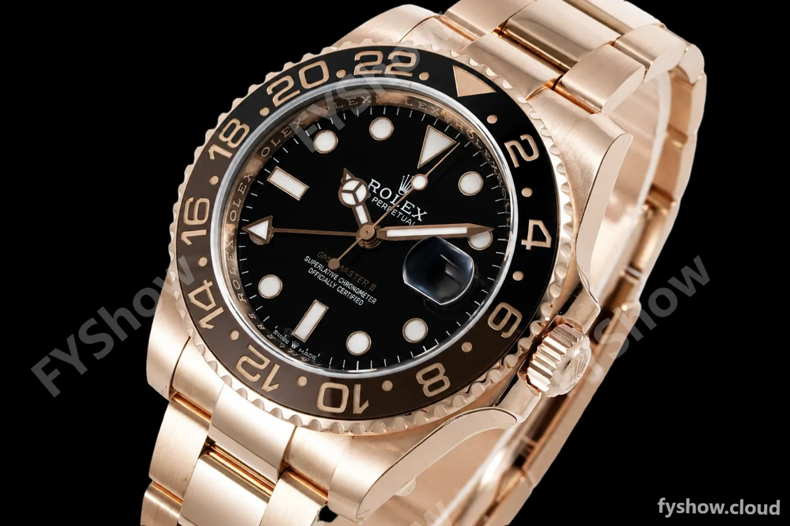 Rolex - GMT II 126715CHNR 904L Wrp RG/RG Black KF VR3186 CHS - Image 3