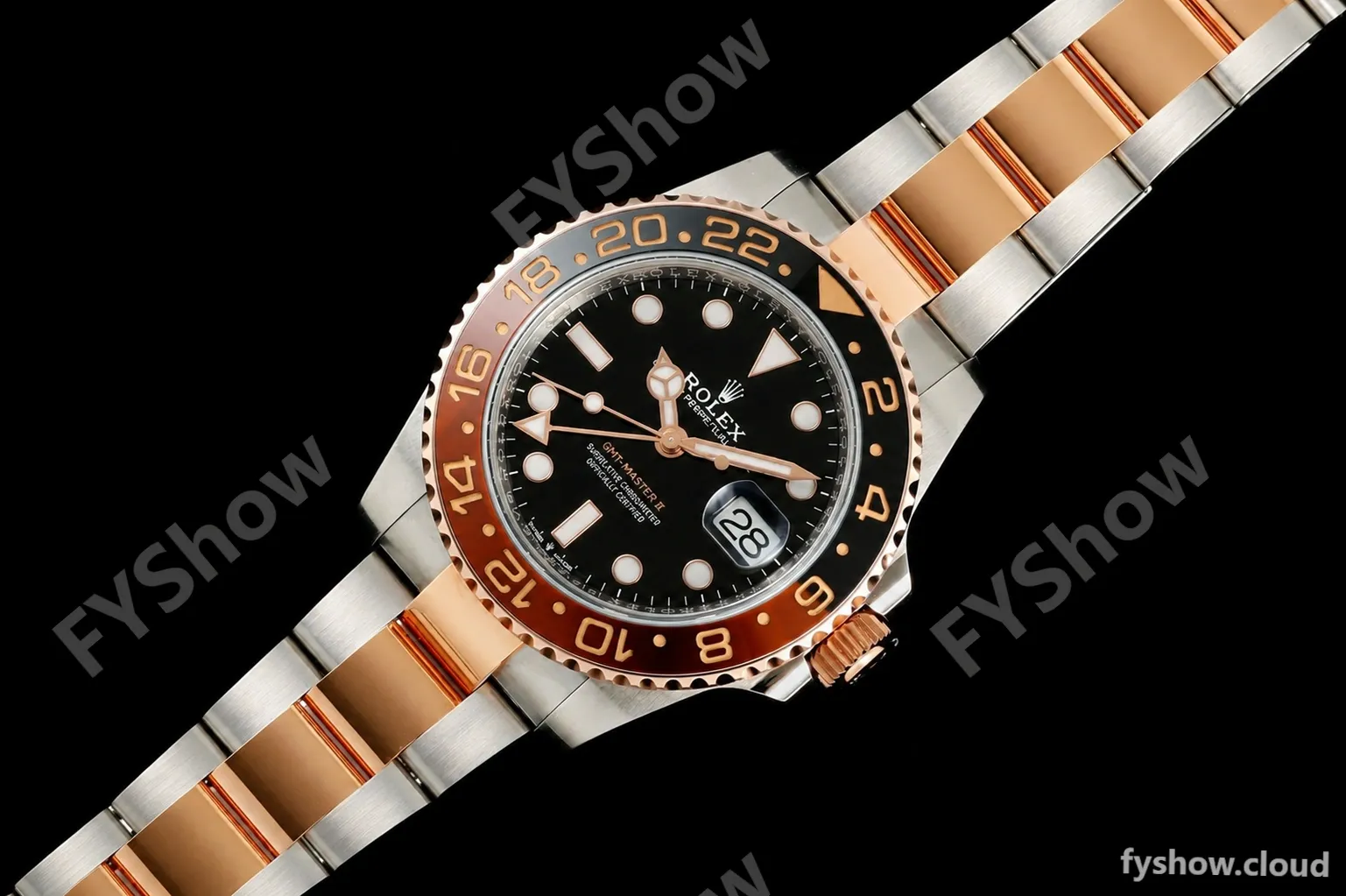 Rolex - GMT II 126711CHNR Rootbeer Oys 40mm Gain Weight 904L RG/SS Black ARF V3 VR3285 CHS - Image 24