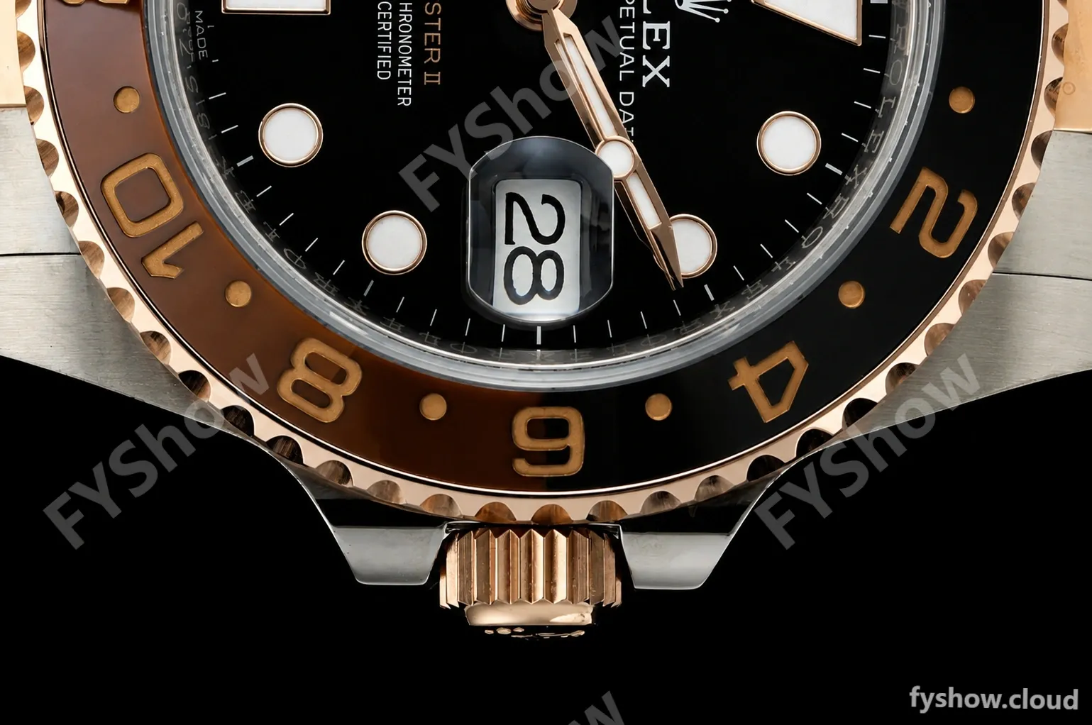 Rolex - GMT II 126711CHNR Rootbeer Oys 40mm Gain Weight 904L RG/SS Black ARF V3 VR3285 CHS - Image 3