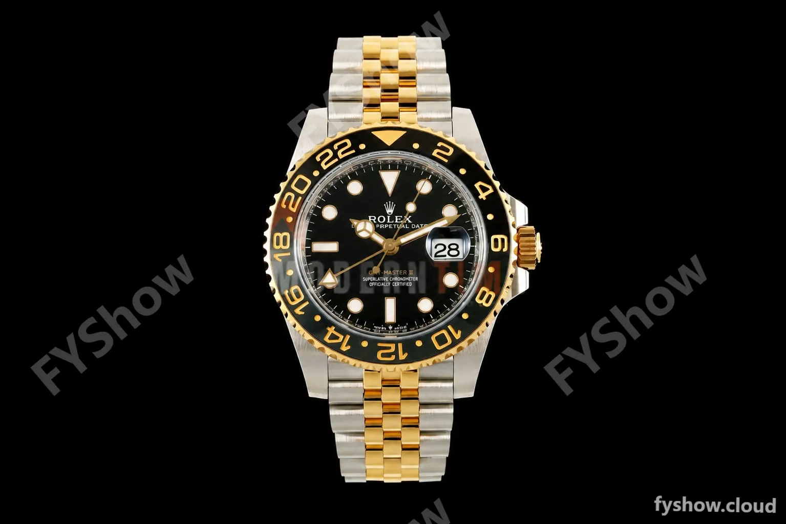 Rolex - GMT II 126713GRNR Bumblebee Jub 40mm Gain Weight 904L YG/SS Black ARF V3 VR3285 CHS