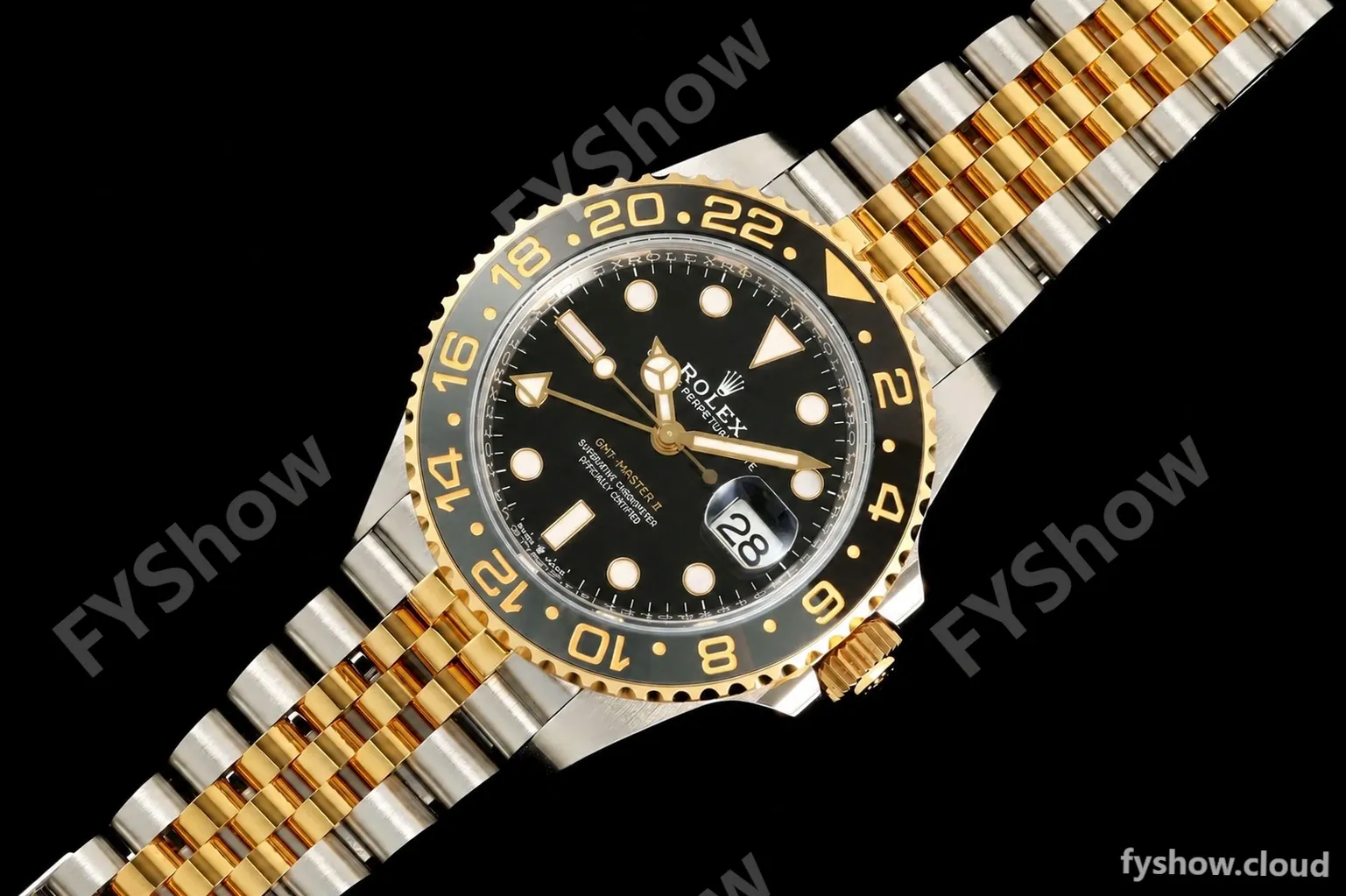 Rolex - GMT II 126713GRNR Bumblebee Jub 40mm Gain Weight 904L YG/SS Black ARF V3 VR3285 CHS - Image 24