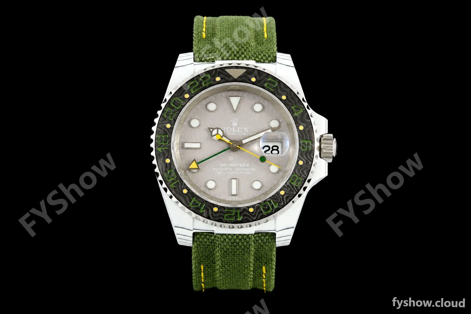 Rolex - GMT Master DiW 40mm Verdant Gray Automatic White Carbon Fiber FC/NY Grey Dial DIWF VR3285