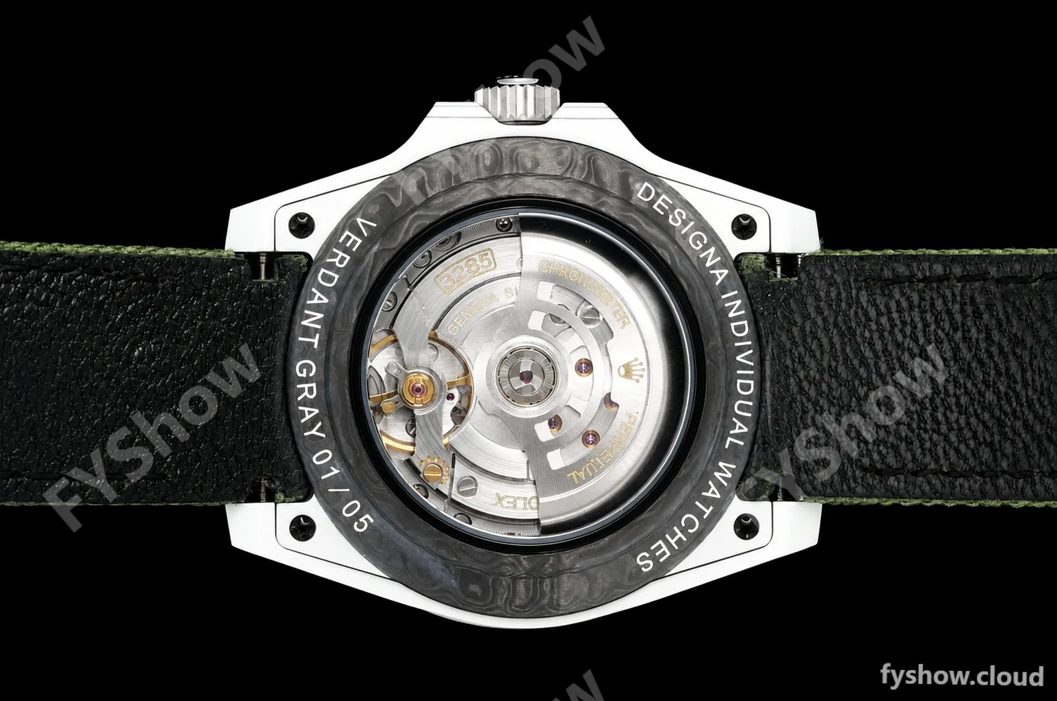 Rolex - GMT Master DiW 40mm Verdant Gray Automatic White Carbon Fiber FC/NY Grey Dial DIWF VR3285 - Image 10