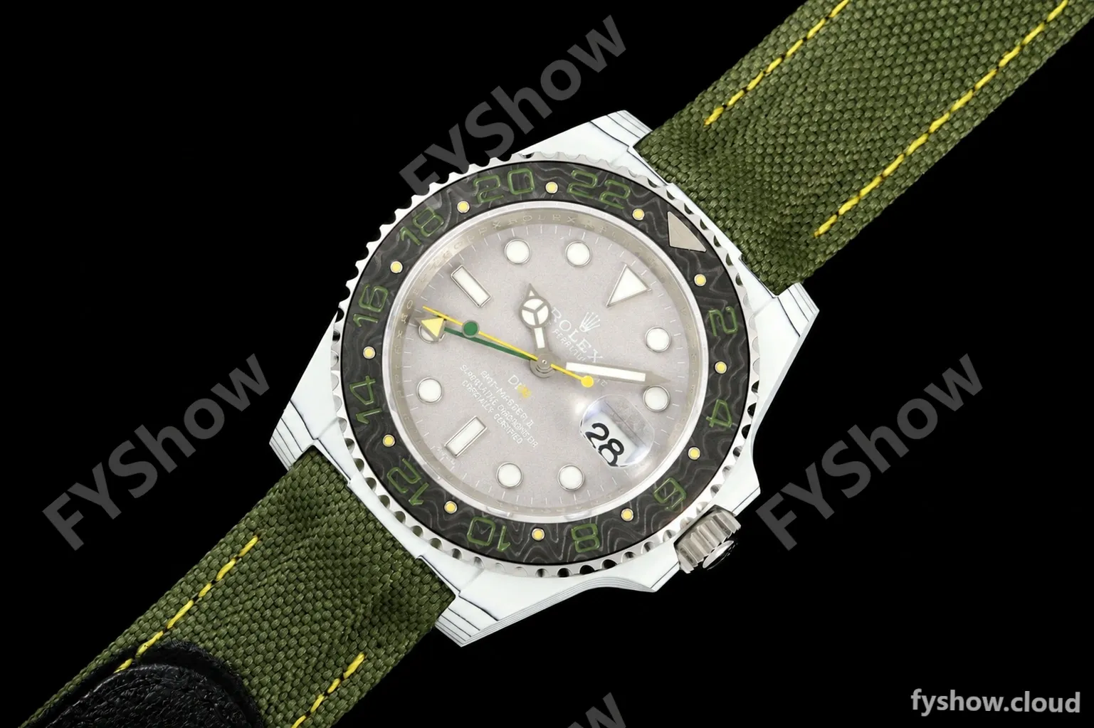 Rolex - GMT Master DiW 40mm Verdant Gray Automatic White Carbon Fiber FC/NY Grey Dial DIWF VR3285 - Image 16