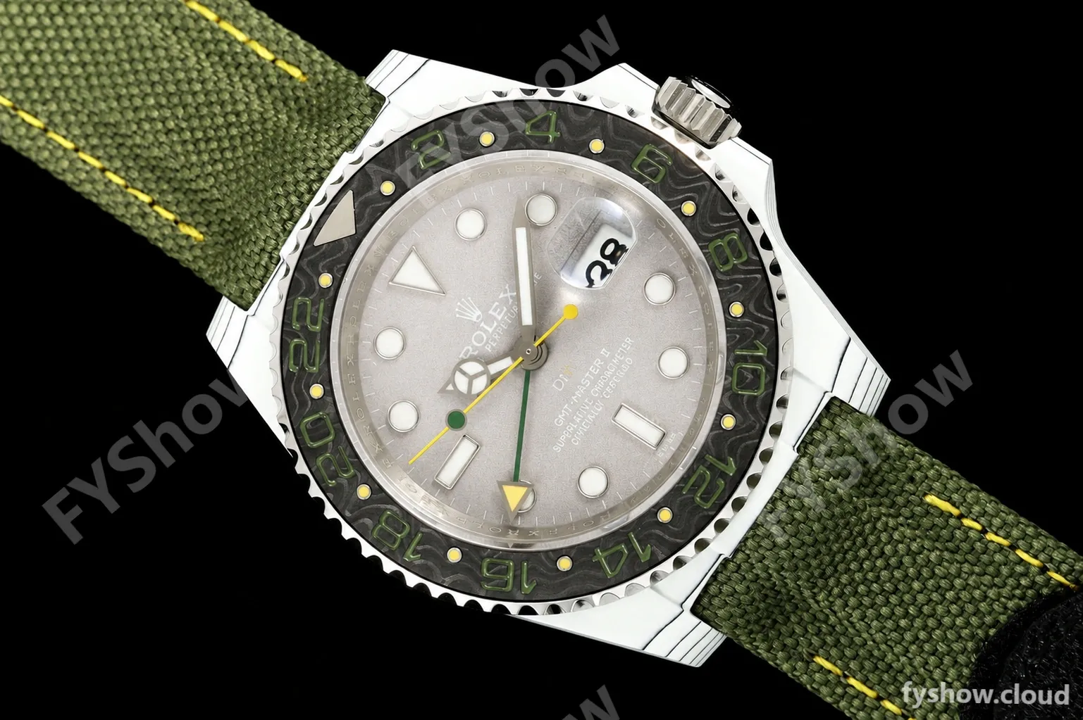 Rolex - GMT Master DiW 40mm Verdant Gray Automatic White Carbon Fiber FC/NY Grey Dial DIWF VR3285 - Image 17