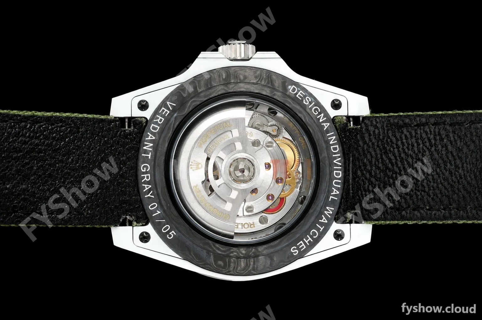 Rolex - GMT Master DiW 40mm Verdant Gray Automatic White Carbon Fiber FC/NY Grey Dial DIWF VR3285 - Image 9
