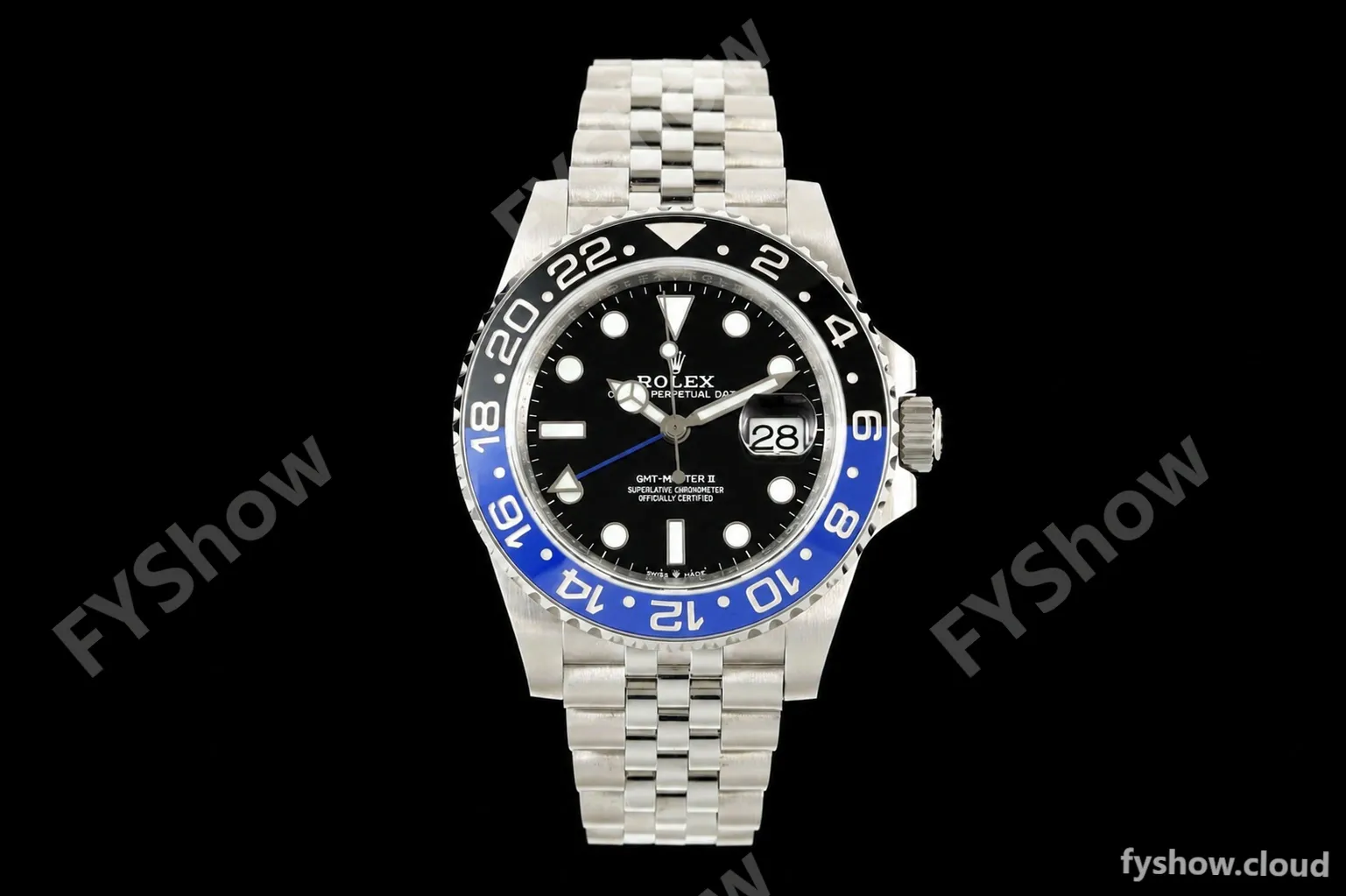 Rolex - GMT II 126710BLNR Batgirl 40mm 904L Jub SS/SS Black QF V2 SH3285 CHS