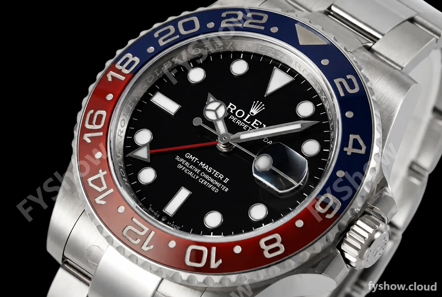 Rolex - GMT II 126710BLRO Oys 40mm 904L SS/SS Black C+F VR3285 CHS - Image 6