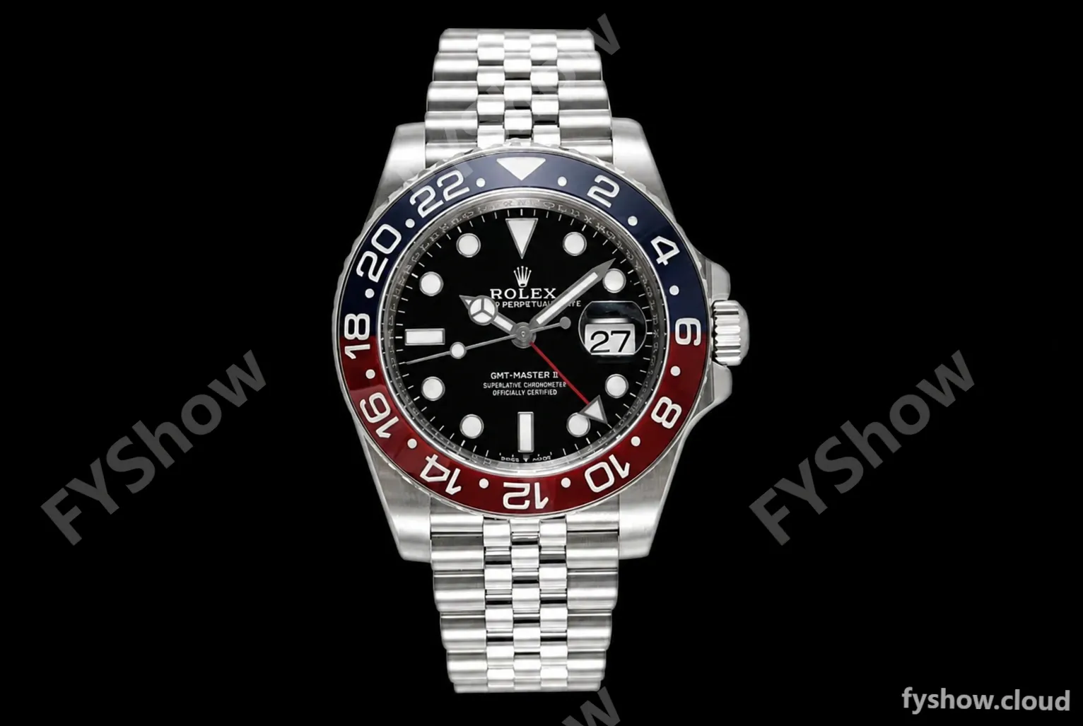 Rolex - GMT II 126710BLRO Jub 40mm 904L SS/SS Black C+F VR3285 CHS