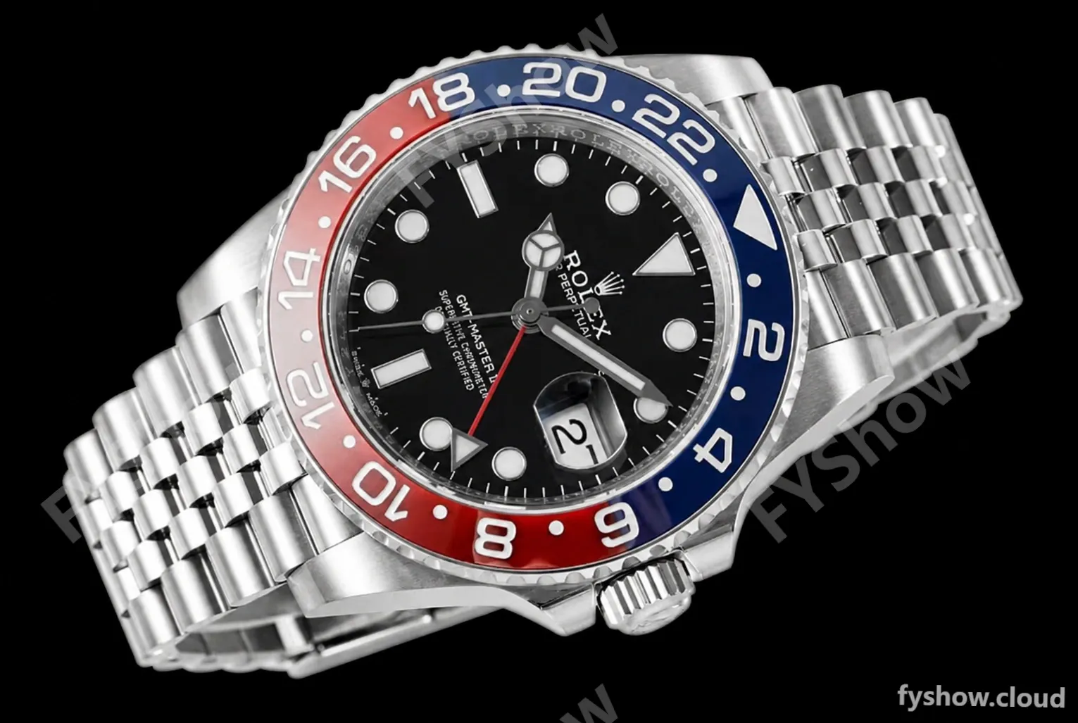 Rolex - GMT II 126710BLRO Jub 40mm 904L SS/SS Black C+F VR3285 CHS - Image 5