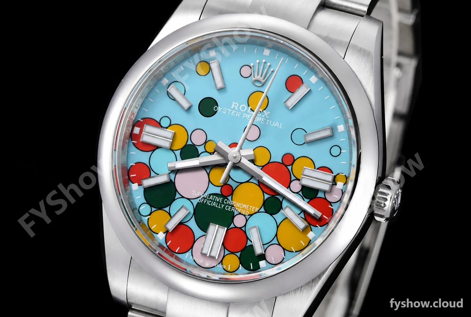 Rolex - Oyster Pert 41mm 124300 904L SS/SS Turquoise Celebration Dial VSF VS3235 - Image 3