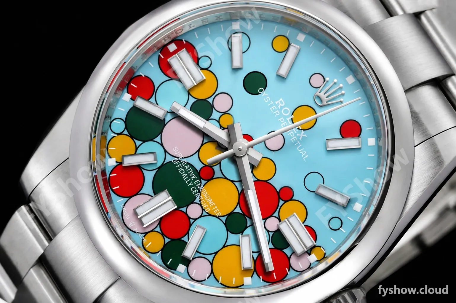 Rolex - Oyster Pert 41mm 124300 904L SS/SS Turquoise Celebration Dial VSF VS3235 - Image 5
