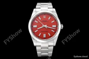 Rolex - Oyster Pert 124300 41mm Oys Smt 904L SS/SS Red/Stk VSF VS3230