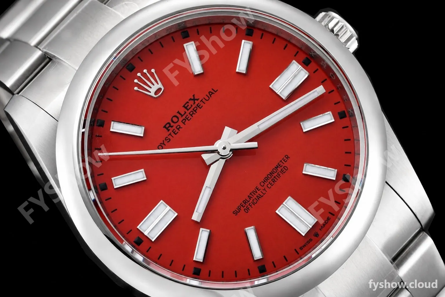 Rolex - Oyster Pert 124300 41mm Oys Smt 904L SS/SS Red/Stk VSF VS3230 - Image 5