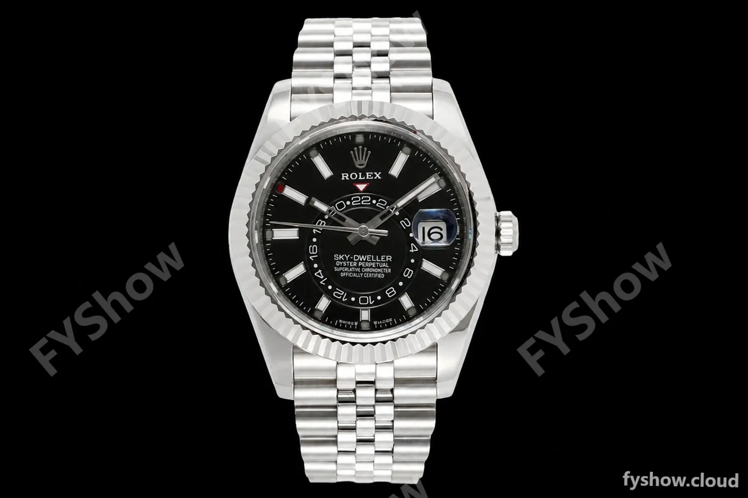 Rolex - Skydweller 42mm 326934 Jubilee SS/SS Black ZF A2824
