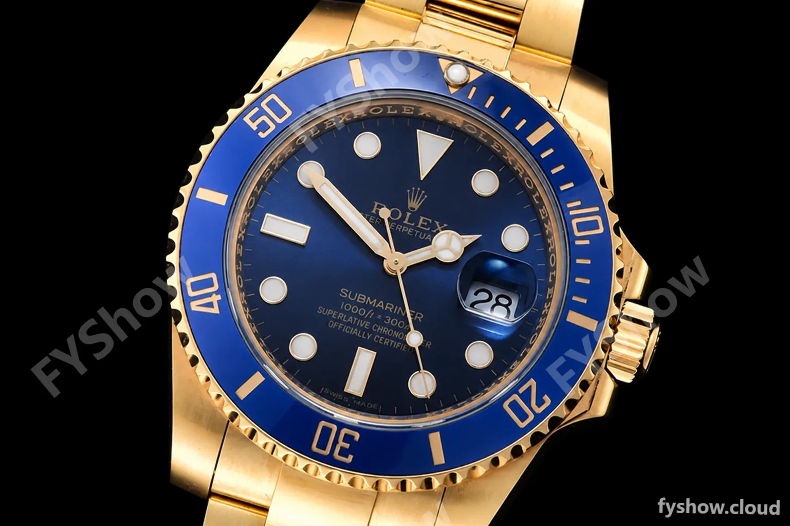 Rolex - Submariner 116618LB Wrp 904 YG/YG Blue KF VR3135 - Image 5