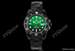 Rolex - Submariner Parakeet 40mm 904L DLC/DLC Green/Black DIWF A3135