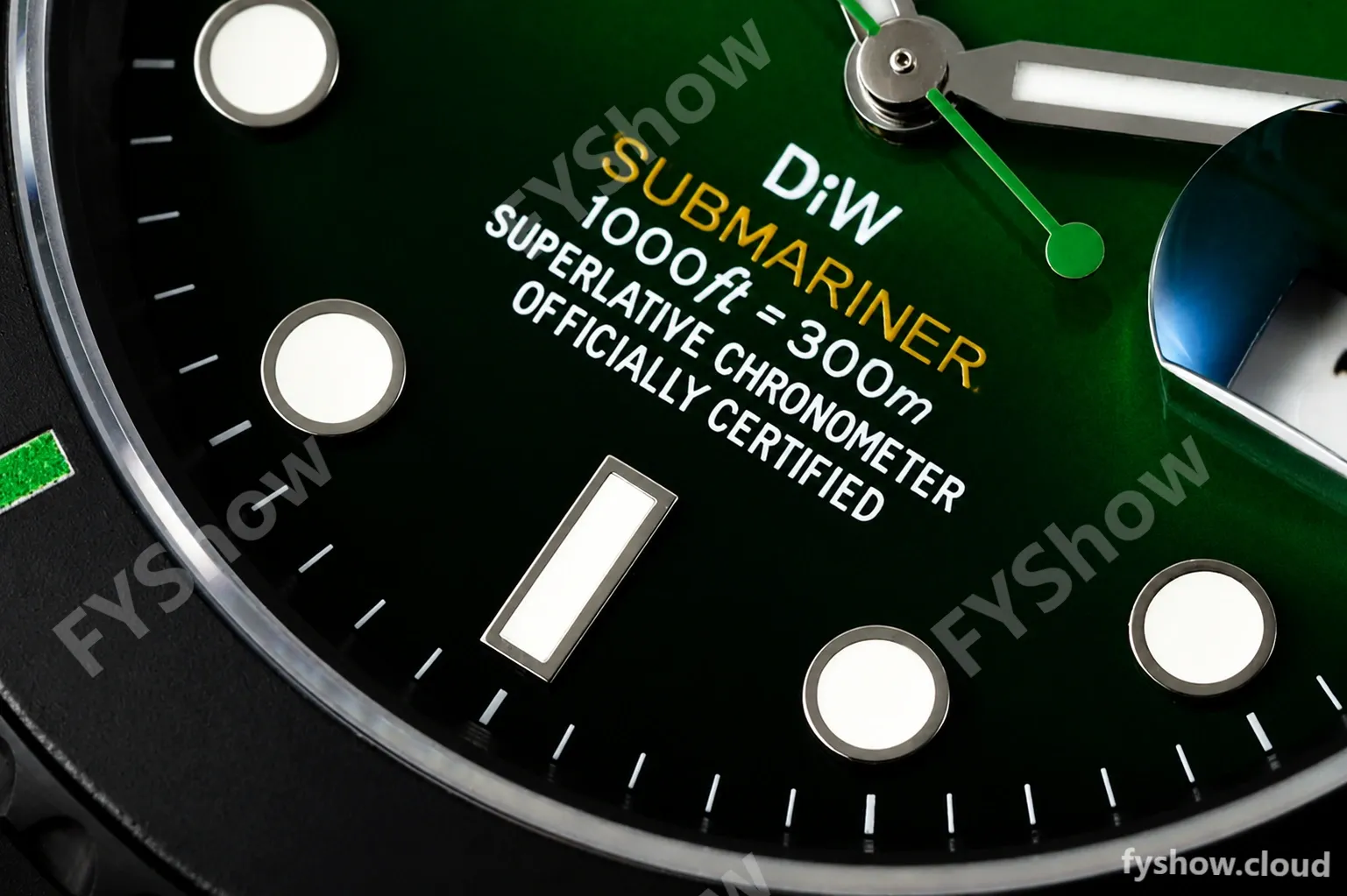Rolex - Submariner Parakeet 40mm 904L DLC/DLC Green/Black DIWF A3135 - Image 5