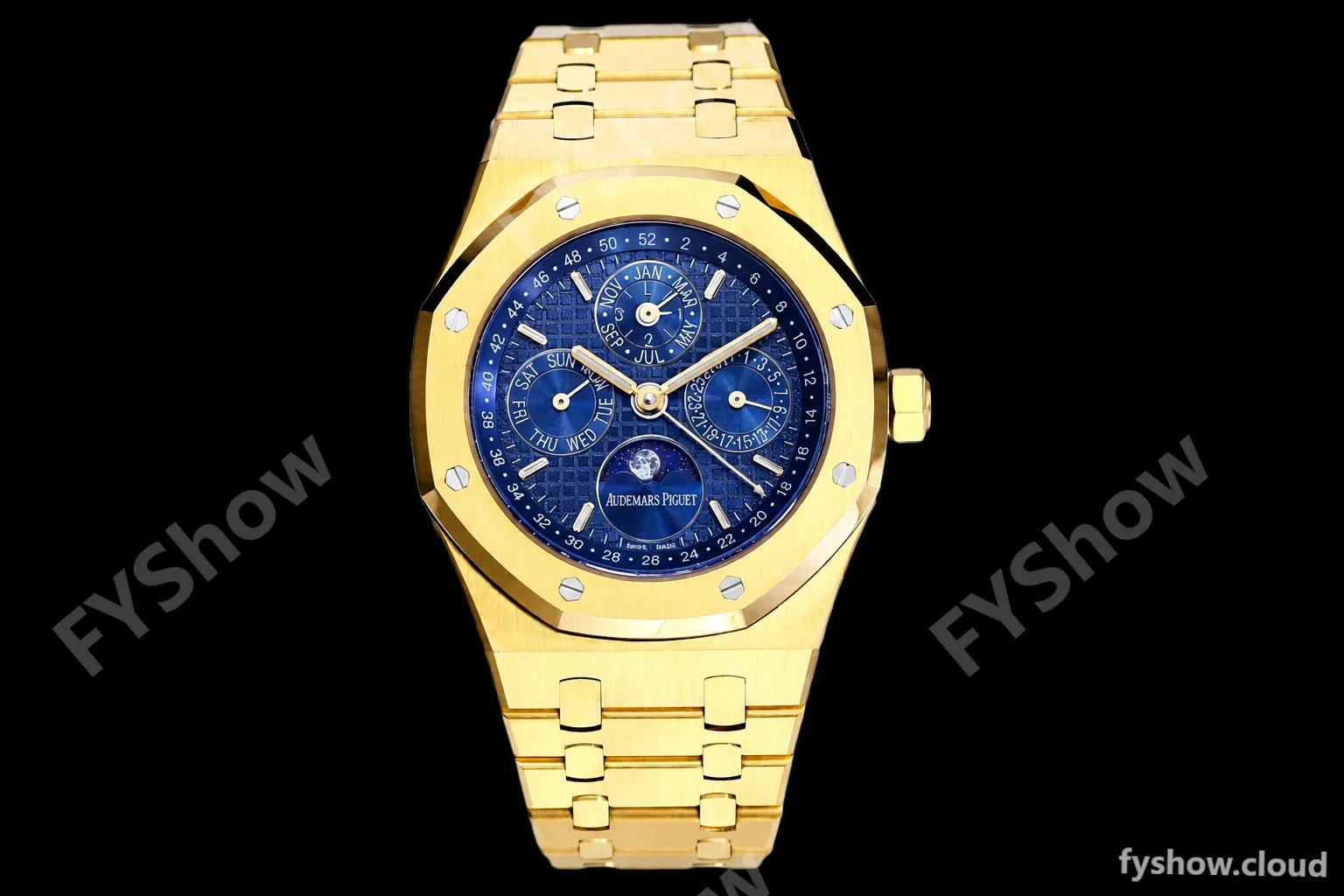 Audemars Piguet - Royal Oak Perpetual Calendar 26574BA YG/YG Blue BBRF A5134