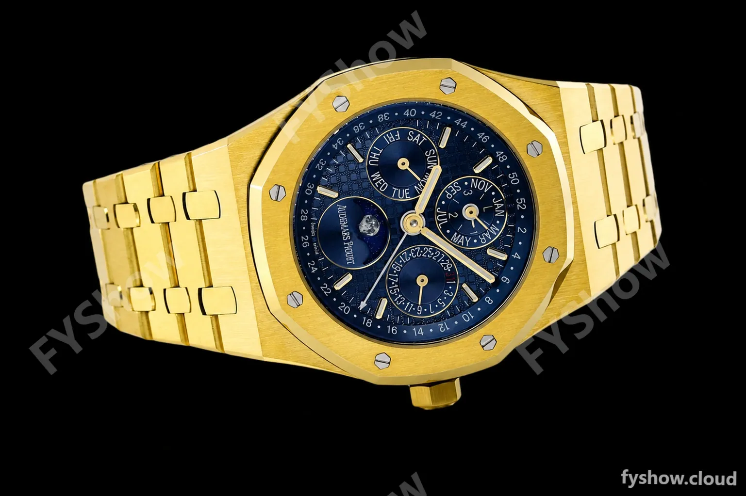 Audemars Piguet - Royal Oak Perpetual Calendar 26574BA YG/YG Blue BBRF A5134 - Image 2