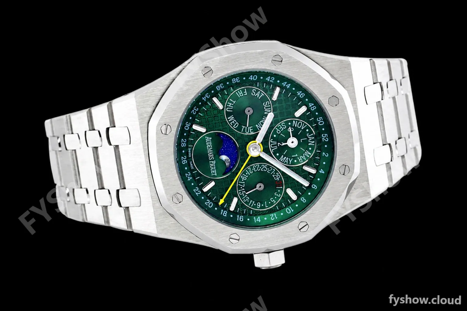 Audemars Piguet - Royal Oak Perpetual Calendar 26606ST SS/SS Green BBRF A5134 - Image 6