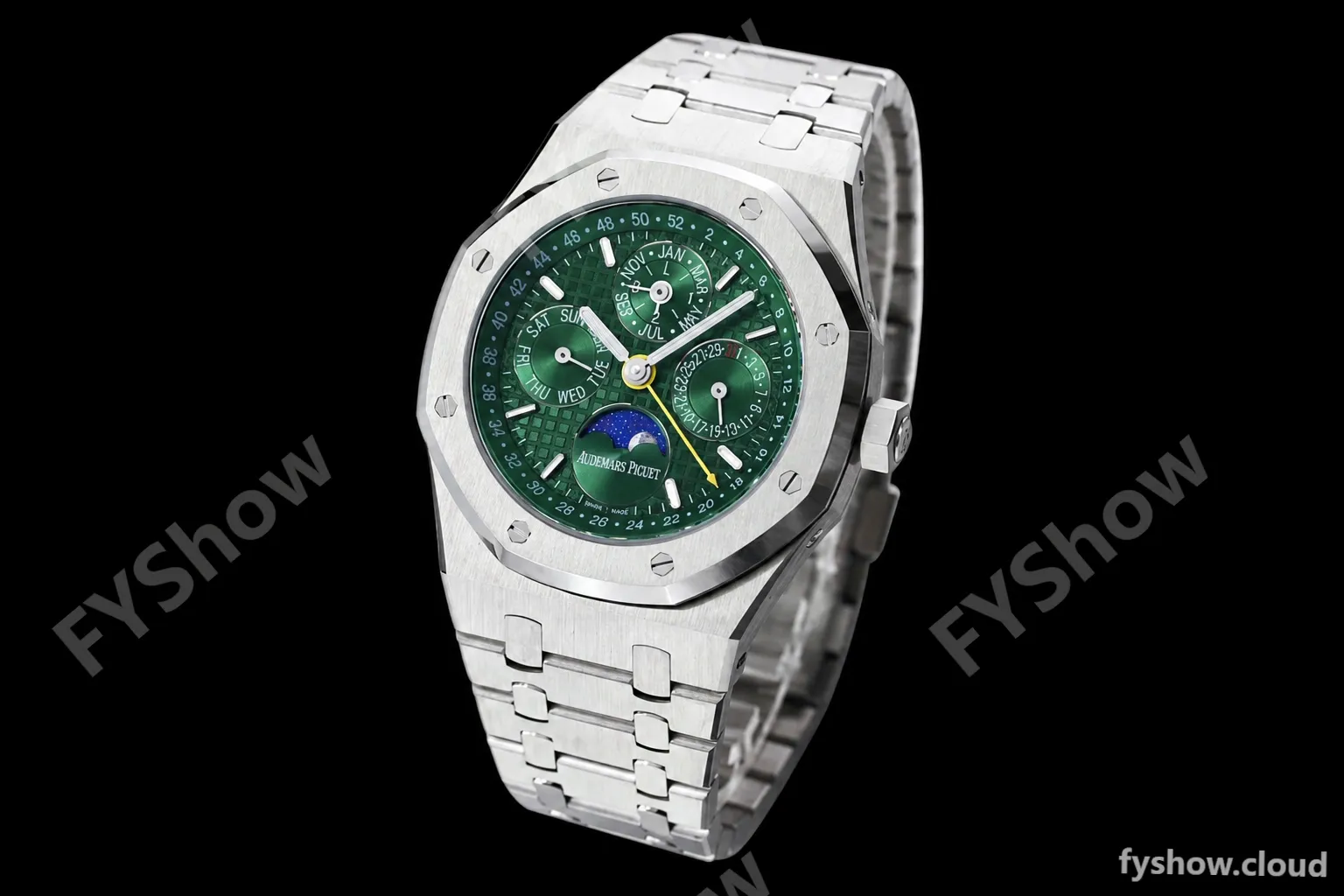 Audemars Piguet - Royal Oak Perpetual Calendar 26606ST SS/SS Green BBRF A5134 - Image 8