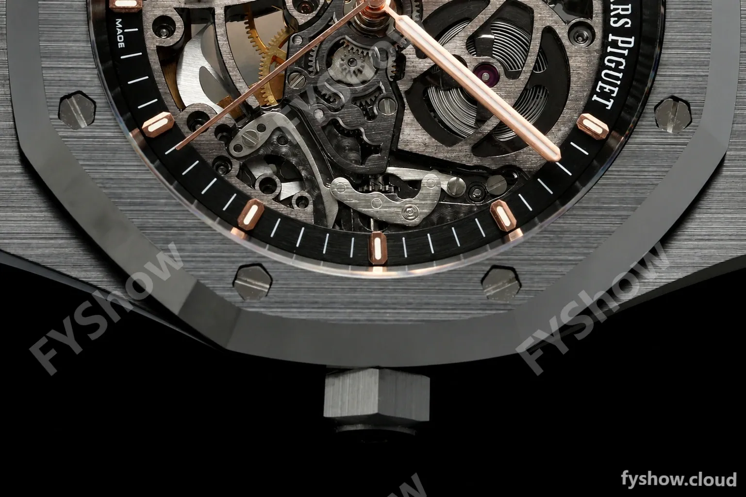 Audemars Piguet - Royal Oak 15416CE 41mm Openworked CER/CER Black DDF SA3132 - Image 21