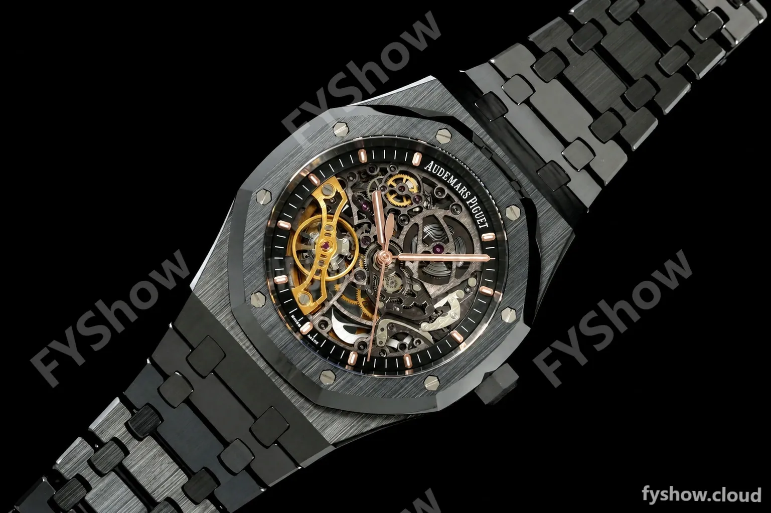 Audemars Piguet - Royal Oak 15416CE 41mm Openworked CER/CER Black DDF SA3132 - Image 22