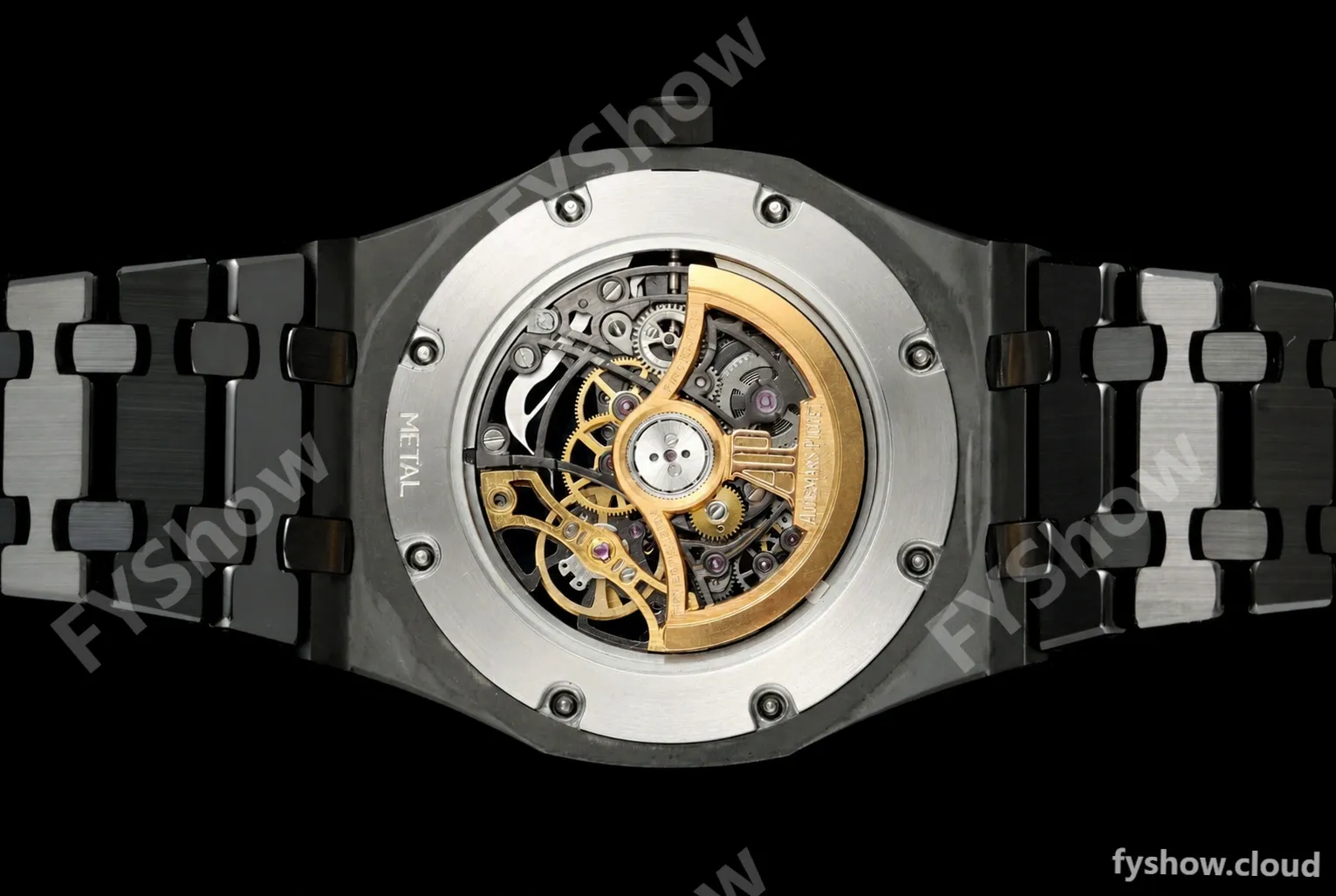 Audemars Piguet - Royal Oak 15416CE 41mm Openworked CER/CER Black DDF SA3132 - Image 5