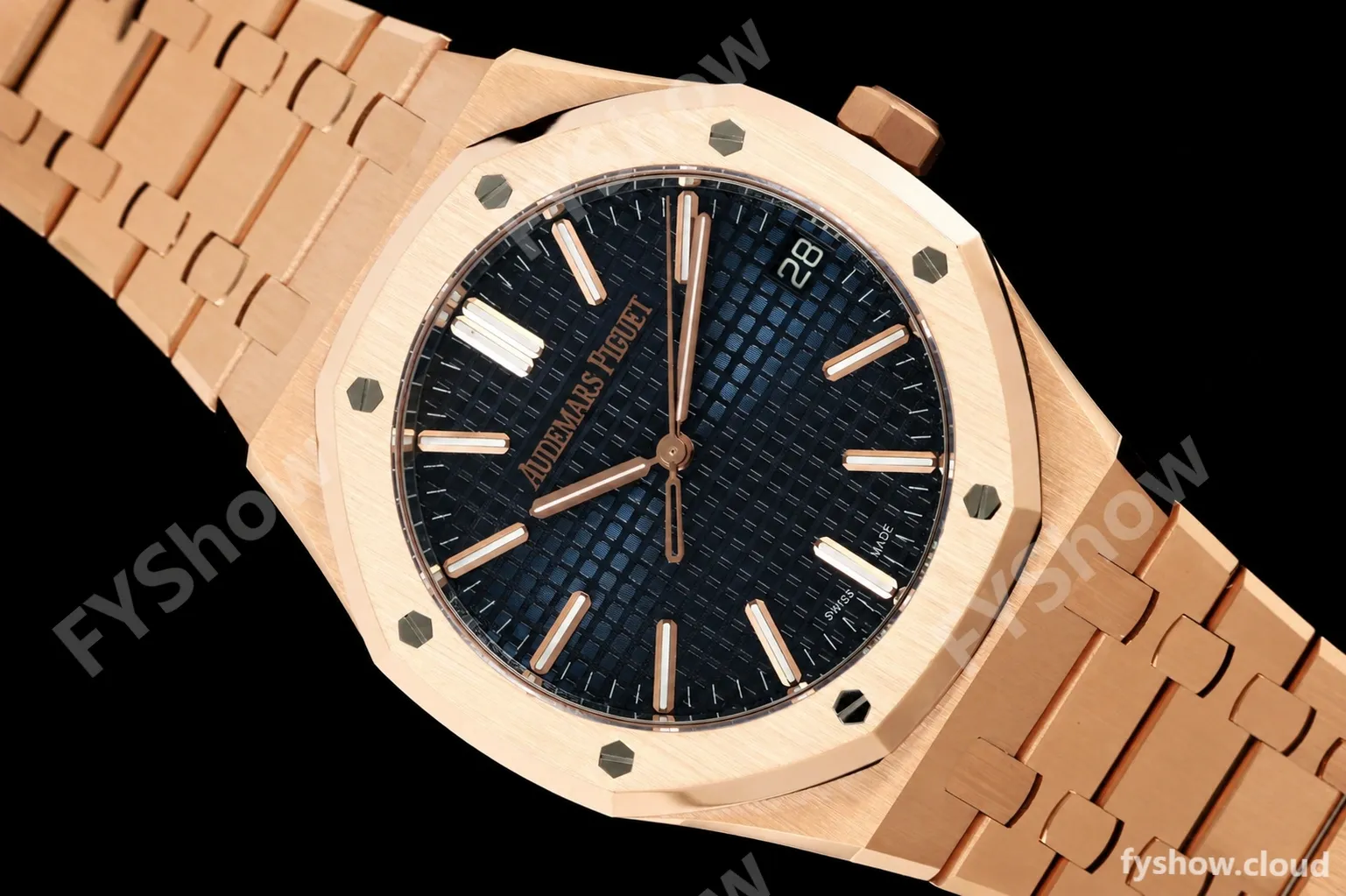 Audemars Piguet - Royal Oak 15510OR 41mm RG/RG Blue Dial DDF DD4302 - Image 27