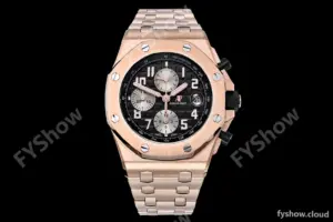 Audemars Piguet - AP ROO Chronograph RG/RG Grey/Num APF A3126 Mod