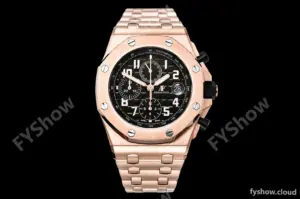 Audemars Piguet - AP ROO Chronograph RG/RG Brown/Num APF A3126 Mod