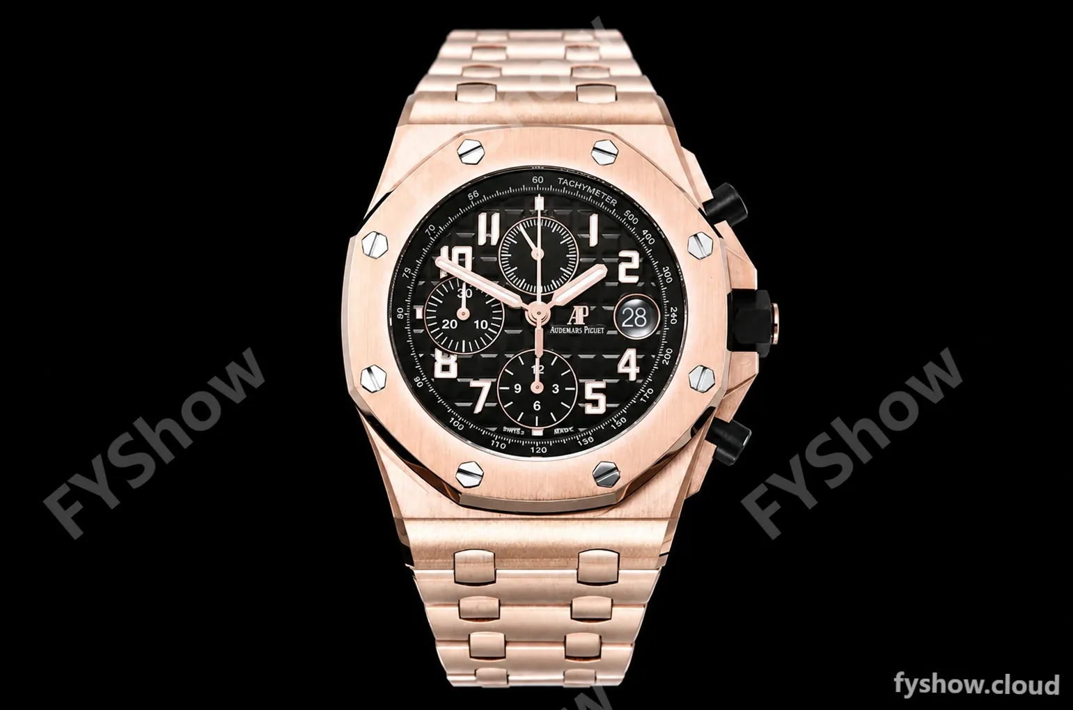 Audemars Piguet - AP ROO Chronograph RG/RG Brown/Num APF A3126 Mod