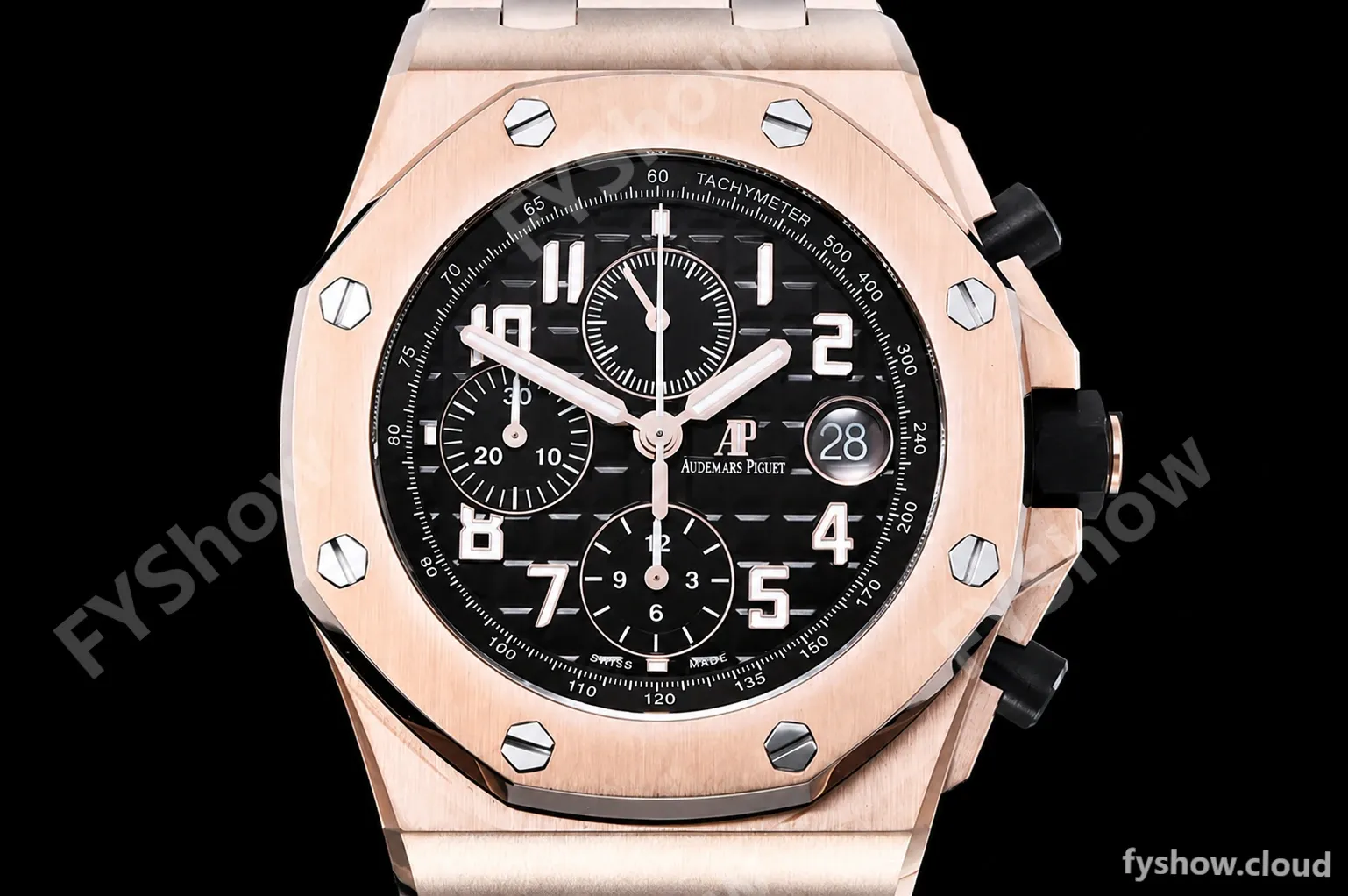 Audemars Piguet - AP ROO Chronograph RG/RG Brown/Num APF A3126 Mod - Image 2
